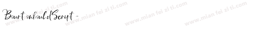 BourtonbouldScript字体转换