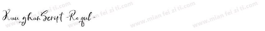 KaughanScript-Requl字体转换