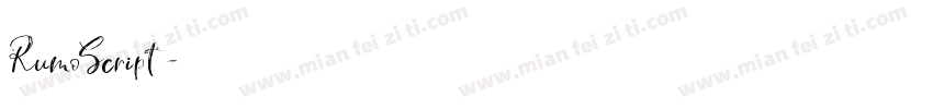 RumoScript字体转换
