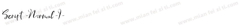 Script-Normal-I字体转换