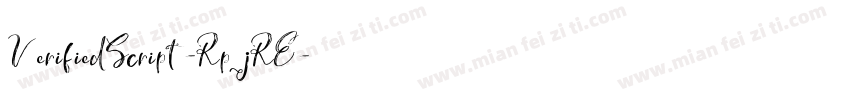 VerifiedScript-RpjRE字体转换