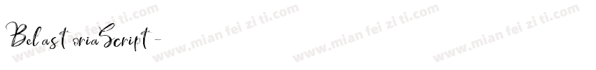 BelastoriaScript字体转换