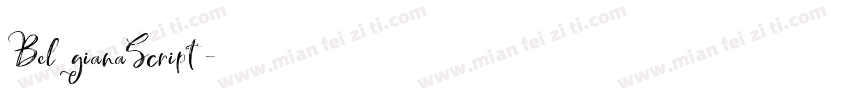 BelgianaScript字体转换
