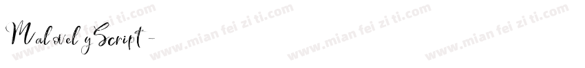 MalovelyScript字体转换