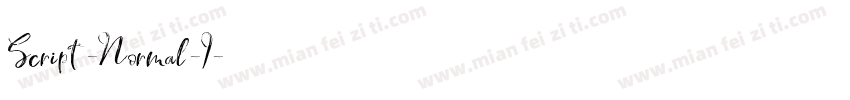 Script-Normal-I字体转换