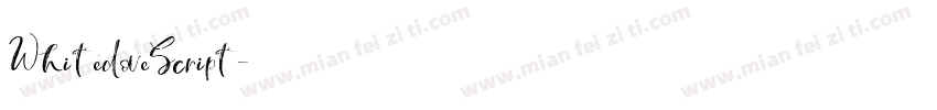WhitedoveScript字体转换