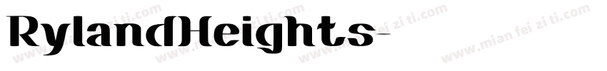 RylandHeights字体转换