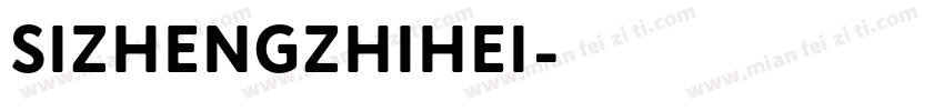 SIzhengzhihei字体转换
