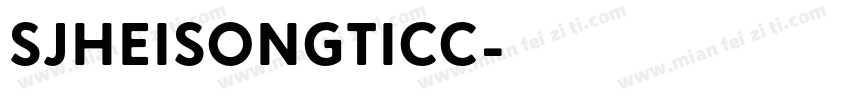 SJheisongticc字体转换