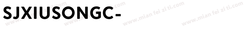 SJxiusongC字体转换