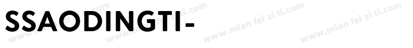 SSaodingti字体转换
