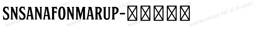 SNsanafonmaruP字体转换