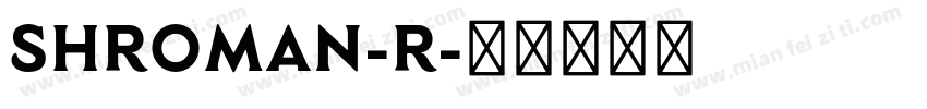 SHroman-R字体转换