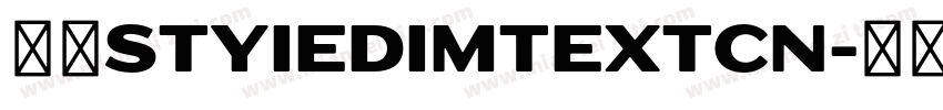赫思styiedimtextcn字体转换