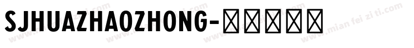SJhuazhaozhong字体转换