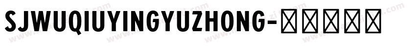 SJwuqiuyingyuzhong字体转换