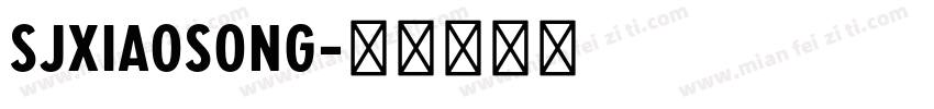 SJxiaosong字体转换