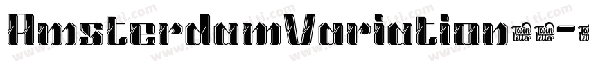AmsterdamVariation字体字体转换