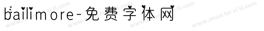 bailimore字体转换