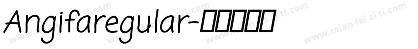 Angifaregular字体转换