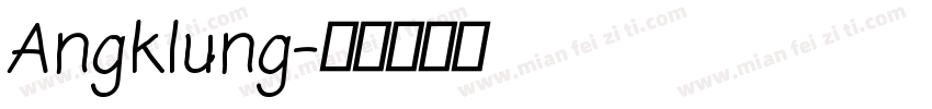 Angklung字体转换