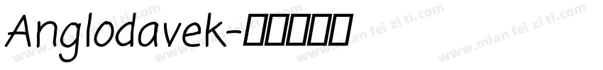Anglodavek字体转换
