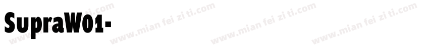 SupraW01字体转换
