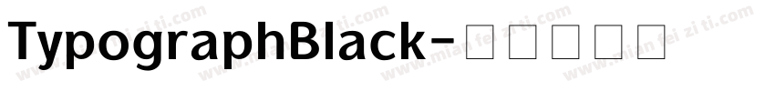 TypographBlack字体转换