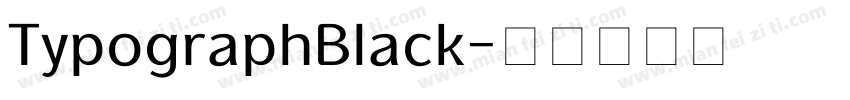 TypographBlack字体转换