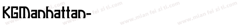 KGManhattan字体转换