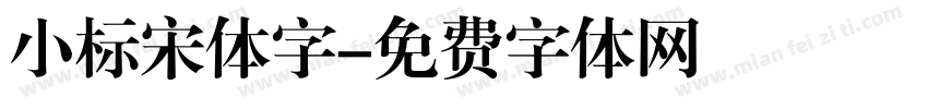 小标宋体字字体转换