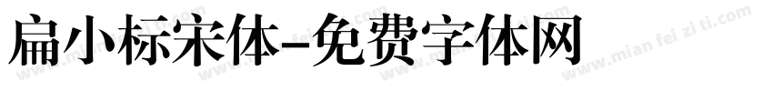 扁小标宋体字体转换