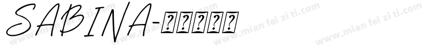SABINA字体转换