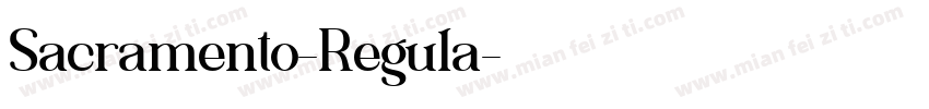 Sacramento-Regula字体转换