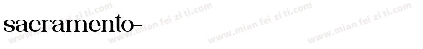 sacramento字体转换