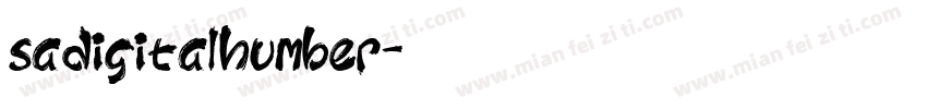 sadigitalhumber字体转换