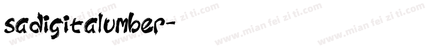 sadigitalumber字体转换