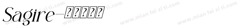 Sagire字体转换