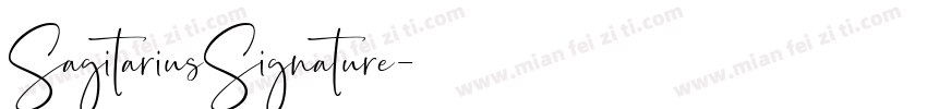 SagitariusSignature字体转换