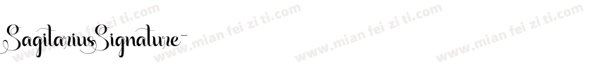 SagitariusSignature字体转换