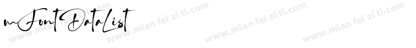mFontDataList字体转换