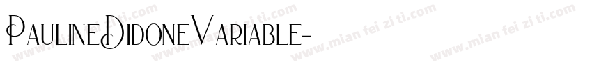 PaulineDidoneVariable字体转换