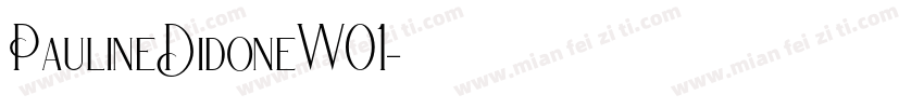 PaulineDidoneW01字体转换