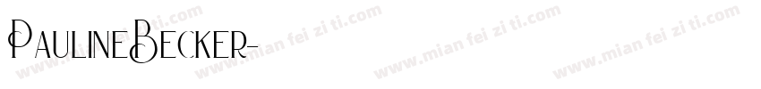 PaulineBecker字体转换