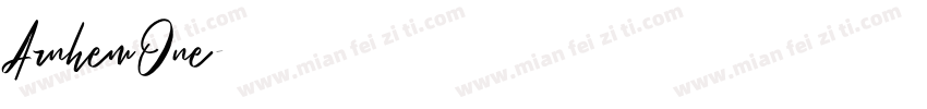 ArnhemOne字体转换