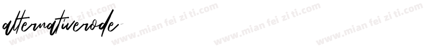 alternativerode字体转换