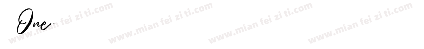 摇滚One字体转换