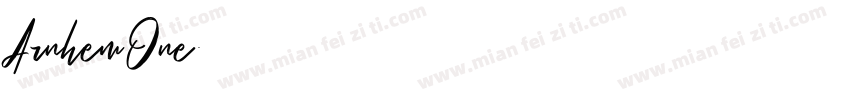 ArnhemOne字体转换