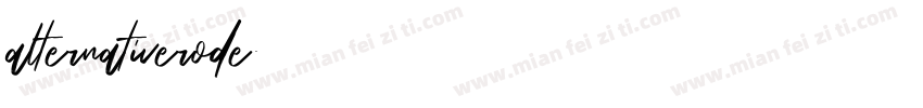 alternativerode字体转换