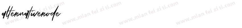 alternativerode字体转换